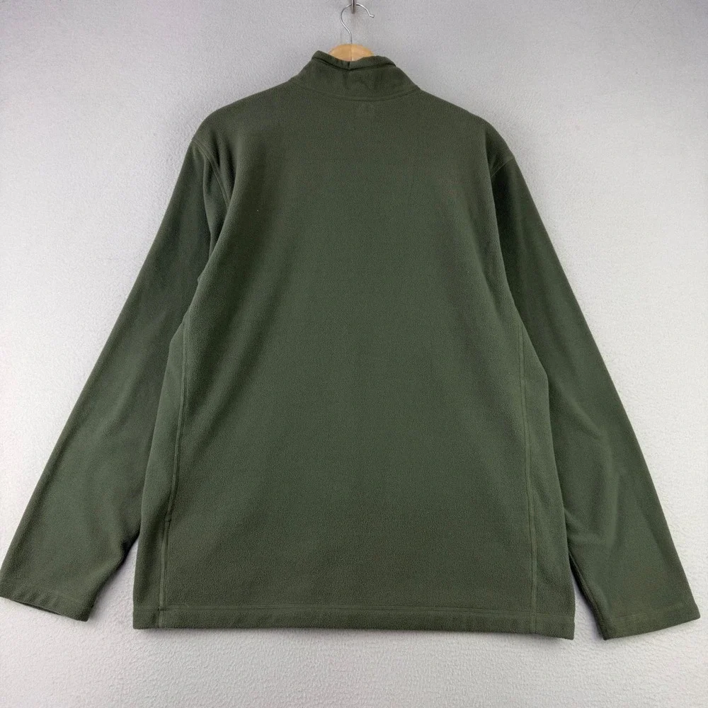 The North‎ Face 100 Glacier 1/4 Zip Fleece Pullover Mens Large Green Lightweight